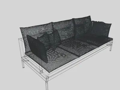 Furniture - Couch Sofa Free 3D model