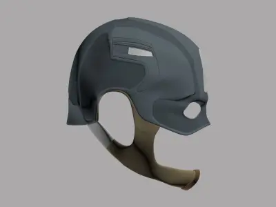 Captain America Helmet from Avengers Age of Ultron Free 3D model