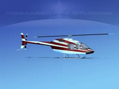 Bell 206 JetRanger V02 3D model