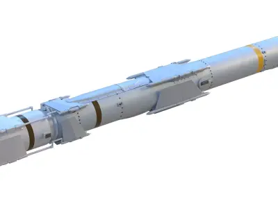 Harpoon  AGM 84S Missile  3D model