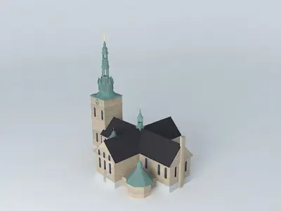 Oslo Cathedral Free 3D model
