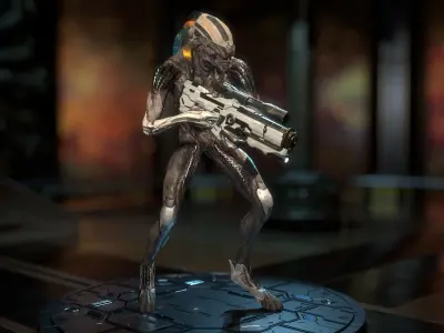 Biochemical Monster 01 Low-poly 3D model