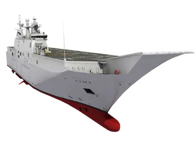 HMAS CANBERRA AUSTRALIAN LHD 3D model