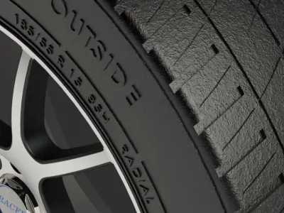 Velocity Speed Max Tire with Racer Rim Free 3D print model