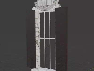 Window with Shutters 3D model