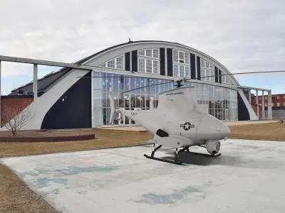 Northrop Grumman MQ-8 Fire Scout Low-poly 3D model