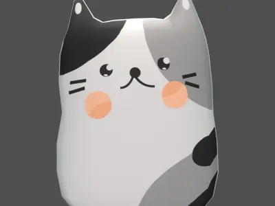 Plush Cat Free 3D model