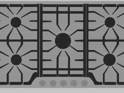 Gas Cooktop 3D model