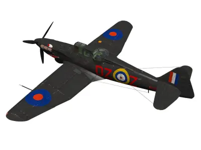 Boulton Paul Defiant NFMk1 3D model