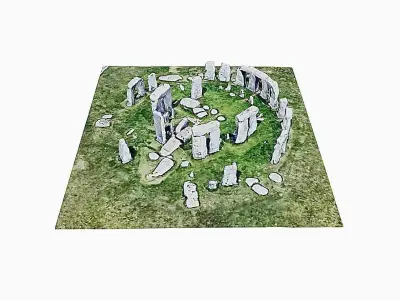 Stonehenge Low-poly 3D model