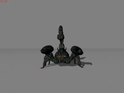Realistic Scorpion Animal Low-poly 3D model