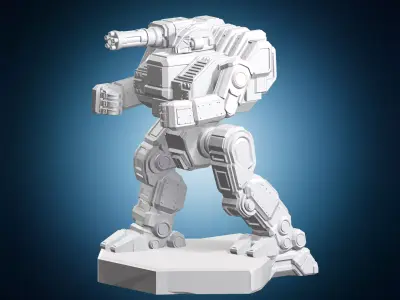 Futuristic Battle Robot 3D print model