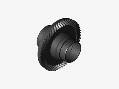 Spiral Bevel Gear Free 3D model
