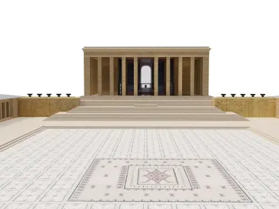 Anitkabir Ataturk mausoleum 3D model