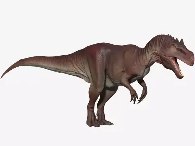 Allosaurus dinosaur Low-poly 3D model