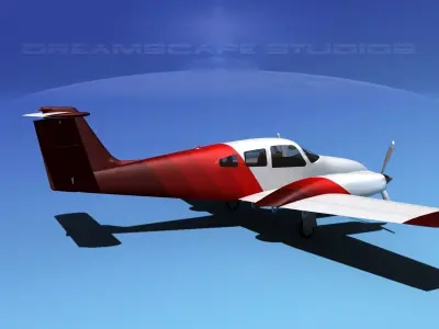 Piper PA-44-180 Seminole V13 3D model