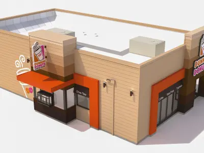 Dunkin Donuts 3D model
