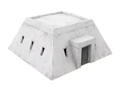 old bunker Low-poly 3D model