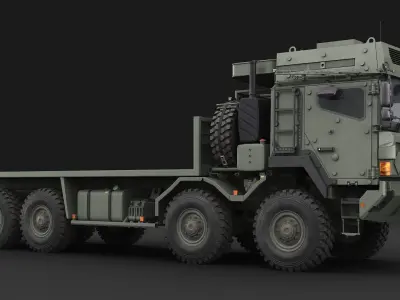 MAN HX77 armor container truck 3D model