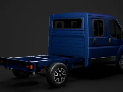 Fiat Ducato Chassis Truck Crew Cab 3450 WB 2020 3D model
