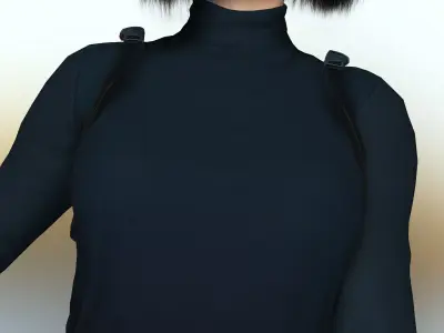 The secret operative agent Rebel Low-poly 3D model