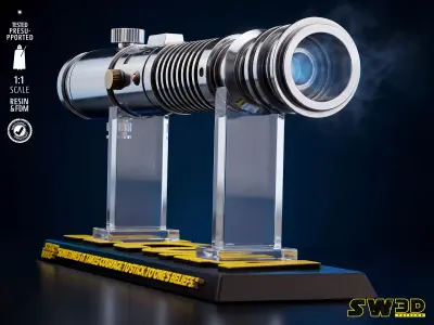  STAR WARS Aayla Secura Ligthsaber 3D print model