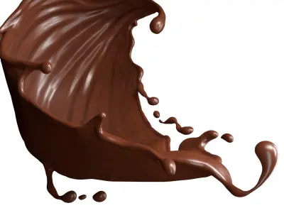 Chocolate Splash Free 001 3D model