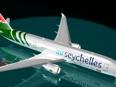 Air Seychelles 787 - 8 Dreamliner 3D model
