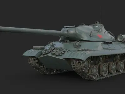 Tank IS 3M Vray 3D model