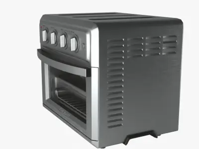 Air Fryer Toaster Oven Low-poly 3D model