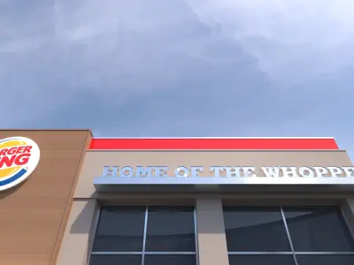 Retail-041 Burger King-004 3D model