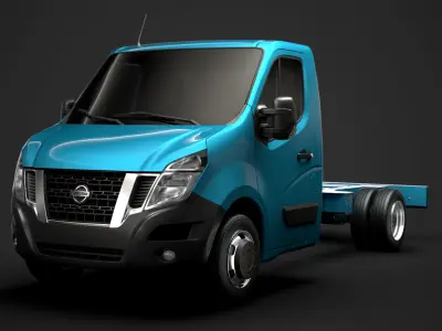 Nissan NV400 SingleCab DW E20 Chassis 2014 3D model