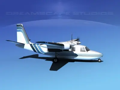 Rockwell Aero Commander 560 V12 3D model