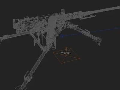 M2HB Machine Gun 3D model