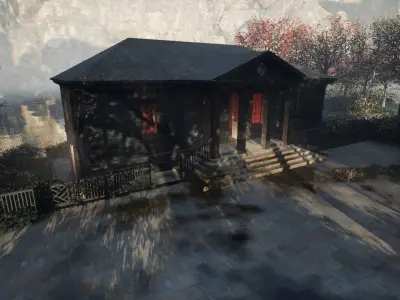 Manoir du 19eme siecles Low-poly 3D model