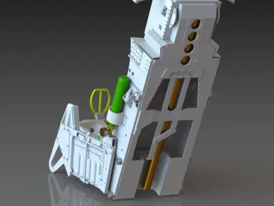 F16 A10 F15 F22 B1B B2 ejection Seat ACEII HD WORK Stl files 3D print model