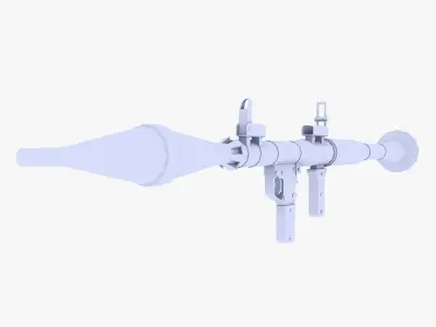 RPG7 Rocket Launcher Low-poly 3D model
