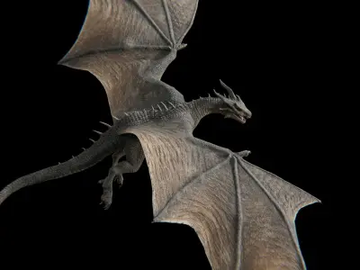 Dragon Wyvern Low-poly 3D model