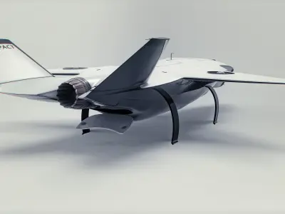 Boeing MQ-28 Ghost Bat Drone Custom Modification Low-poly 3D model