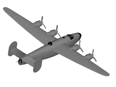 Consolidated B-24 Liberator 3D model
