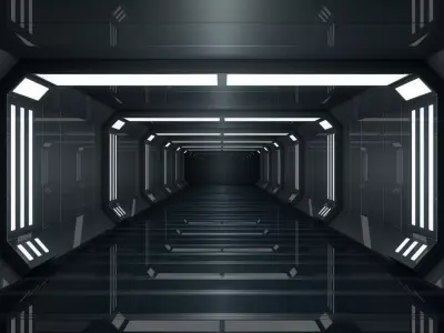 Sci Fi Interior 3D model 92