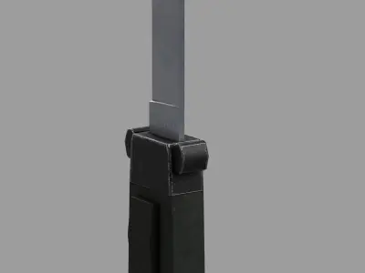 Cheap Spring Knife - Game Ready Free low-poly 3D model