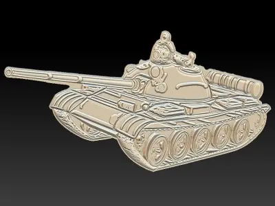 Tank V2 Suitable for embossing Hot Foil Technique 3D model