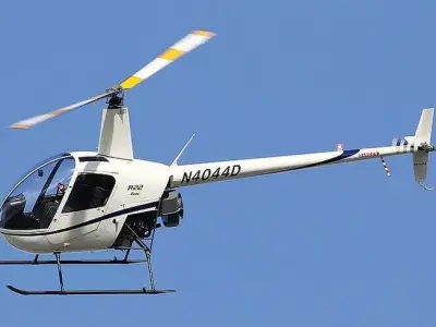 Helicopter Robinson R22 3D model