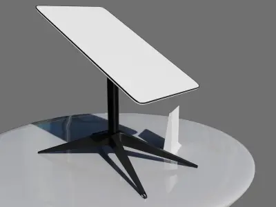 Starlink Dish and Router Low-poly 3D model