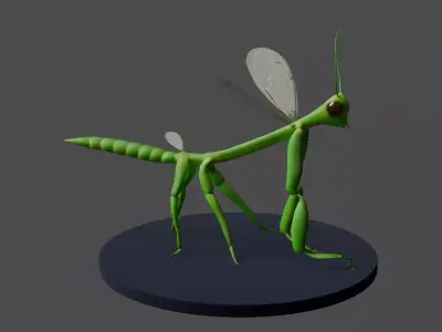 Cric Insect Low-poly 3D model