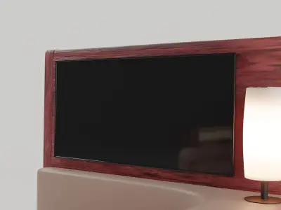 Luxury plane seat Low-poly 3D model