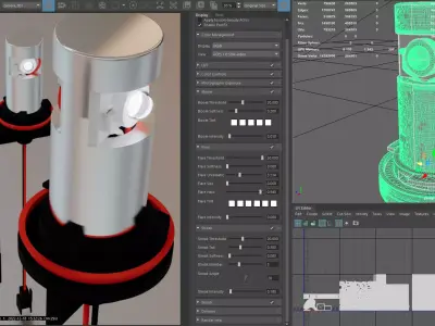 Photorealistic automotive lightbulb collection - item 027 3D model