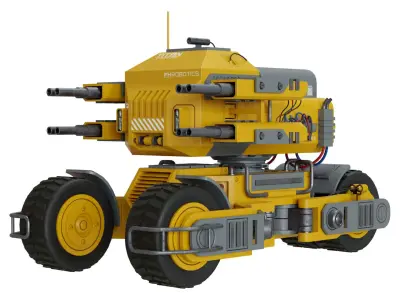 UGV Concept-2-Yellow 3D model
