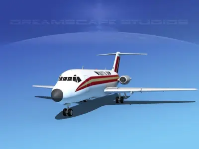 Douglas DC-9-20 Kallitta 3D model